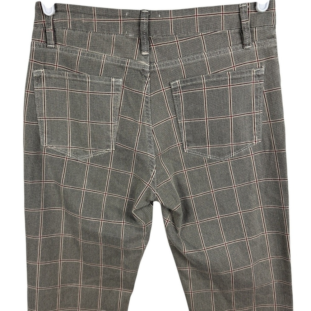 FRAME Women's‎ Le Crop Mini Boot Pants Window Pane Plaid Gray Jeans Size 27 - Picture 4 of 8
